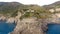 Aerial view of Manarola, Five Lands - Italy