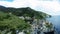 Aerial view of Manarola. Five Lands from the sky, Italy