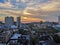 Aerial view of Manaus city center