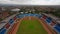 Aerial view of Mandala Krida Stadium. This is one of stadiums in Yogyakarta, Indonesia that will be the stadiums for World Cup U22