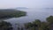 Aerial view mangrove swamp near the coastal