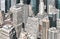 Aerial view of Manhattan diverse architecture, New York City, USA