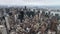 Aerial view of Manhattan skyscrapers