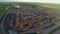 Aerial view of Mantova outlet village, shopping tour to Italy, brands and trends