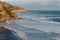 Aerial view of Maori Bay at Muriwai