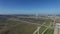 Aerial view of Margaret Hunt Hill Bridge in Dallas