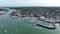 Aerial View of a Marina in Cowes on the Isle of Wight