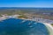 Aerial view of marina at Jurien bay in Australia