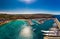 Aerial view, marina Port Adriano, El Toro, Majorca, Balearic Islands, Spain