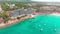 Aerial view, marina Port Adriano, El Toro, Mallorca, Spain
