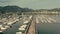 Aerial view of marina and seafront of La Spezia, Italy