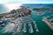 Aerial view of marina in the spanish town of La Manga