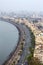 Aerial view of Marine Drive in Mumbai