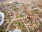 Aerial view of market, center part of Rajgrod