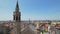 Aerial view of Marques Church in Porto