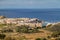 Aerial view of Marsalforn on Gozo island, Mal