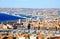 Aerial view of Marseille City and harbor