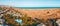 Aerial view of the Maspalomas dunes on the Gran Canaria island.