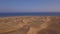 Aerial view of the Maspalomas dunes on the island of Gran Canaria.