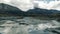 Aerial view of Matanuska Glacier State Recreation Area in Alaska