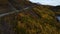 aerial view of matanuska river in autumn time, Alaska, usa