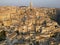 Aerial view of Matera on Italy