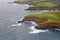 Aerial view of Maui`s North Coast. Road to Hana