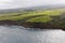 Aerial view of Maui`s North Coast. Road to Hana