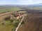 Aerial view of Medieval Arapovo Monastery, Bulgaria