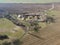 Aerial view of Medieval Arapovo Monastery, Bulgaria