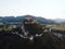 Aerial view of medieval castle Burg Hochosterwitz in Carinthia Austria