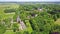 Aerial view of the medieval castle De Haar in Netherlands