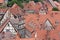 Aerial view at the medieval city Quedlinburg