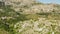 Aerial view of medieval fortress Fort Kosmac in Montenegro.