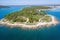 An aerial view of Medulin, Istria, Croatia