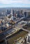 Aerial View of Melbourne City including Yarra River