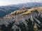 Aerial view of Melnik sand pyramids, Bulgaria