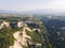 Aerial view of Melnik sand pyramids, Bulgaria