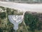 Aerial view of Memorial to the Holocaust Victims. Shape of Israelâ€™s national symbol â€“ the menorah or the seven-branch