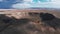 Aerial view of the Meteor Crater Natural Landmark at Arizona.