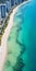 Aerial View Of Miami Beach And City On Cloudy Day