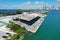 Aerial view of Miami Marine Stadium on Virginia Key, Florida.