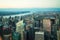 Aerial view of Midtown Manhattan and Central Park NYC