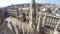 Aerial view of Milan and the Duomo