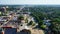 Aerial view of Milton, Ontario, Canada on fine spring morning