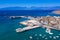 Aerial view of Mindelo Marina in Sao Vicente Island in Cape Verde