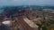 Aerial view of mining industry zone and technology park