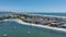 Aerial view of Mission Bay and beach in San Diego during summer, California. USA.