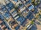 Aerial view of Mission Bay & Beaches in San Diego, California. USA.