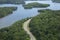 Aerial view of Mississippi River in Minnesota